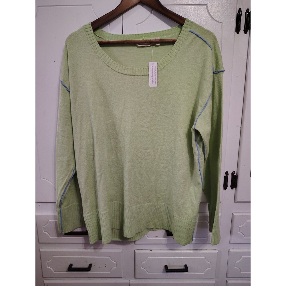 Soft Surroundings Womens Size XL Green Sweater New Soft Lightweight